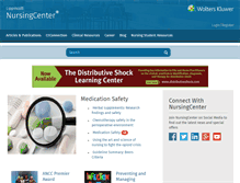 Tablet Screenshot of nursingcenter.com